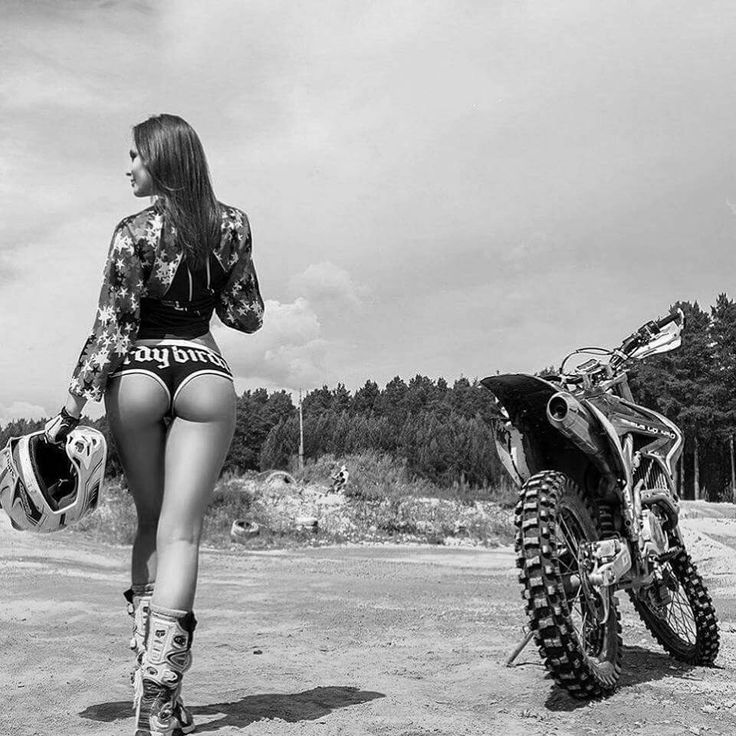 Beautiful girls and motorcycles in Krasnoyarsk
