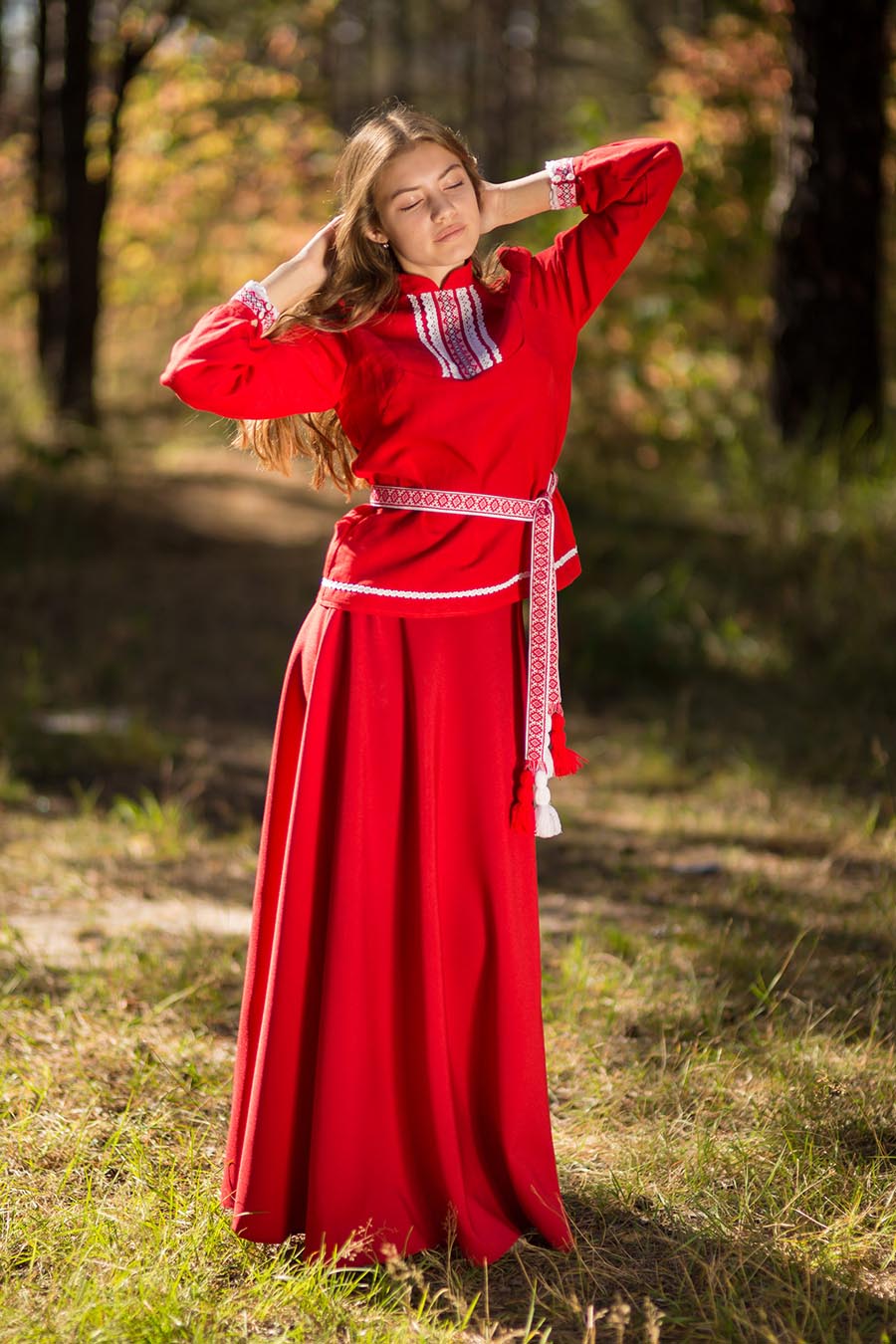 Underwear Women in Slavic costumes in Krasnoyarsk